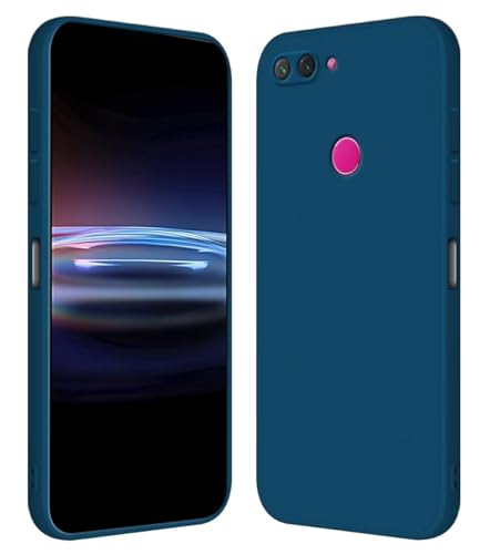 RankOne Custodia per Xiaomi MI 8 Lite (6.26' Inches) Cover Morbida in Silicone TPU - Blu zaffiro