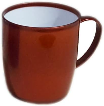 Delight Plus - Plastic Mugs BPA Free Tea Coffee Drinking Cups with Handle Assorted colourfull Travel / Kids Mugs Pack of 6