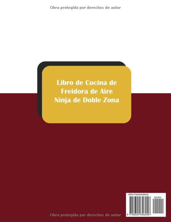 Miniatura 2 de Libro de Cocina de Freidora de Aire Ninja de Doble Zona 365 Días de Deliciosas Recetas para Freír con Aire para Comidas Rápidas y Saludables.