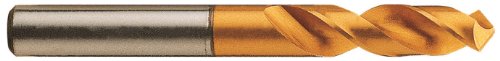 YG-1 Stub High Speed Steel Twist Bit, TiN Finish, Straight Shank, Slow Spiral, 130 Degree, 7.8mm Diameter x 81mm Length (Pack of 1)