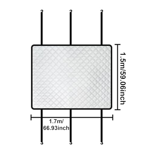 Cubierta para techo corredizo con protección solar portátil para mitigar el calor del coche 5