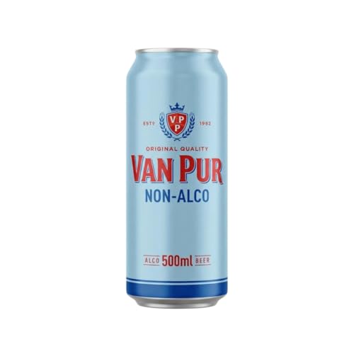 Image of Van Pur Non Alcoholic Beer 500 ML - Zero Alcohol Malt Beverage, Light & Refreshing, Pack of 1