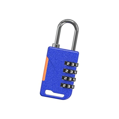 Combination Padlock Small Password 4 Digit Antitheft Code Padlock for Gym, School, Travel, Outdoor Easy to Use Keyless Unlocks A