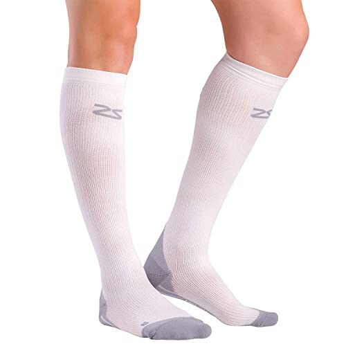 Image of Zensah Fresh Legs Compression Socks - Ideal for Runners, Nurses & Travel - Graduated Compression Stockings for Women and Men