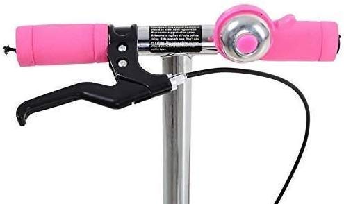 NexVox Nex Vox Kick Scooter for Kids 3 Wheeler Foldable Kick Skating Cycle with Brake and Bell, LED on Wheels and Height Adjustable for Boys and Girls for 3-7 Years (Pink) 1