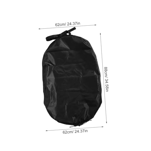 Cubierta de asiento para kayak Gatuida protector ajustable de cabina negro 2
