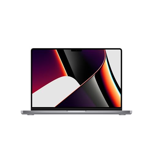 Image of Apple MacBook Pro Late 2021 with Apple M1 Pro chip (14-inch, 16GB RAM, 1TB SSD Storage) (QWERTY English) Space Gray (Renewed)