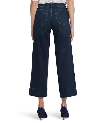 NYDJ Women's Teresa Wide Leg Ankle in Obsidian Blue2