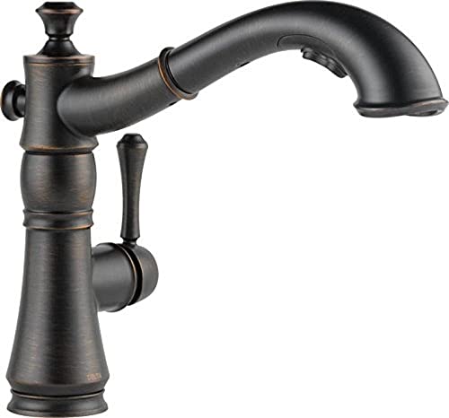 Delta Faucet Cassidy Single-Handle Kitchen Sink Faucet With Pull Out Sprayer And Magnetic Docking Spray Head, Venetian Bronze 4197-Rb-Dst #TOP9