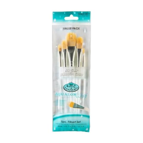 Royal and Langnickel Aqualon Wisp Filbert Brush Set of 5 Cover