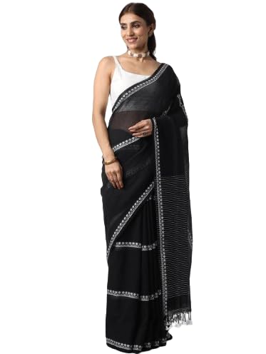 Pure Cotton Handloom Khadi Saree – White & Red Assamese Style Saree for Women | Soft Cotton Traditional Saree by Sudip Collection-image-26
