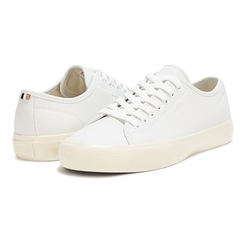 BOSS Girl's Aiden Logo Block Leather Low Top Sneaker3