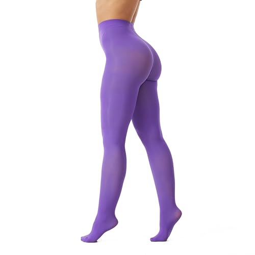 Image of Frola Semi Opaque Tights for Women 40 Denier Matte Solid Color Pantyhose Soft Stockings Nylons Under Dress