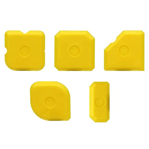 KLOP256 Tätningsverktyg för tätningsmedel, 5 st fogskrapa, kittplattång för fogmassa efterbehandlingsverktyg, fogmassa tätningsverktyg för badrum köksgolv