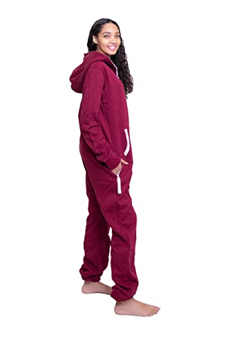 BIG FEET PAJAMA CO. Hoodie Onesie Jumpsuit Premium One-Piece SweatSuit for Men & Women4