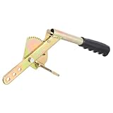 PAMINGONO Mechanischer Handbremshebel Anhänger Zubehör rutschfester Griff robust langlebig passend für Wohnwagen Trailer Handbremse Ersatzteil goldfarben