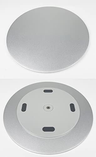 Yoqanr 360&deg; Rotation Monitor Swivel Base, Silver Aluminum Alloy Computer Screen Monitor Turntable Stand Flat Panel TV Rotating Swivel Base Mat for iMac,Laptop,Potted Plants,Arts & Crafts and More