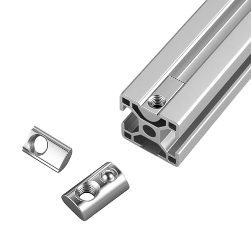 Miniatura 3 de Qancen 40 Piezas Tuercas En T Con Resorte M6, Tuercas Deslizantes Con Bola De Centrado, Compatibles Con La Serie 40, Ranura 8 T Para Perfiles De Aluminio