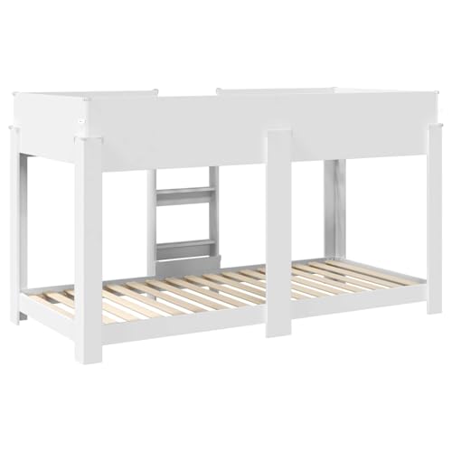 vidaXL Cama Litera para Niños 100 x 190 cm Madera de ingeniería, Cama literas Moderna para niños, Ahorra Espacio, diseño Elegante, Mueble Funcional, ¡Dormitorio de Dos Niveles - imagen 9