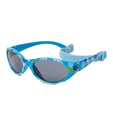 Kiddus Gafas de Sol Infantil Polarizadas 2 a 4 Años Niño Niña, UV400 CAT3, Flexibles con Banda Ajustable de Neopreno, Protección 100% UVA UVB, Certificación CE ISO REACH