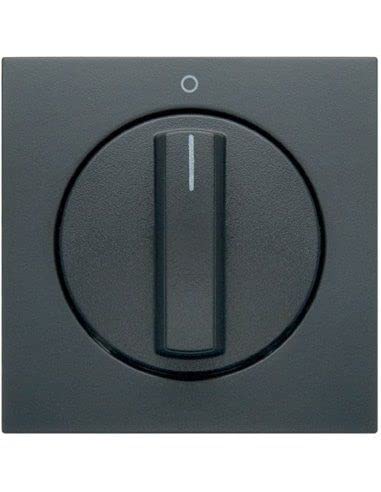 Interrupteur rotatif Tecla anthracite S/B avec commande rotative fluide