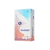 PLAYBOY Condoms Ultra Light XL, Extra Large Natural Feel Premium Lubricated Condoms - 12 Count