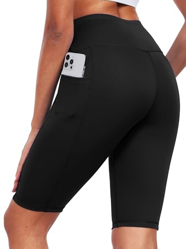 CADMUS 3/4 Pack Women Biker Compression Short Leggings for Yoga with Big Pockets3