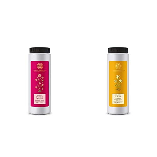 Image of Forest Essentials Silken Dusting Powder Indian Rose Absolute 100 Gms & Silken Dusting Powder Mashobra Honey & Vanilla 100 Gms