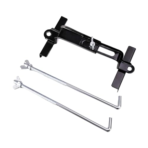 Generic 車のバッテリーホールドダウンマウント 車のバッテリーホルダー 頑丈な六角ナット 保護キャップ 耐久性のあるバッテリータイダウンセット 自動車トラック部品用