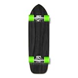Yocaher Blank/Checker Complete Old School Skateboards Longboard Cruiser Black Widow Premium 80A Grip Tape Aluminum Truck ABEC7 Bearing 70mm Skateboard Wheels (Complete - Old School - 02 - Black)