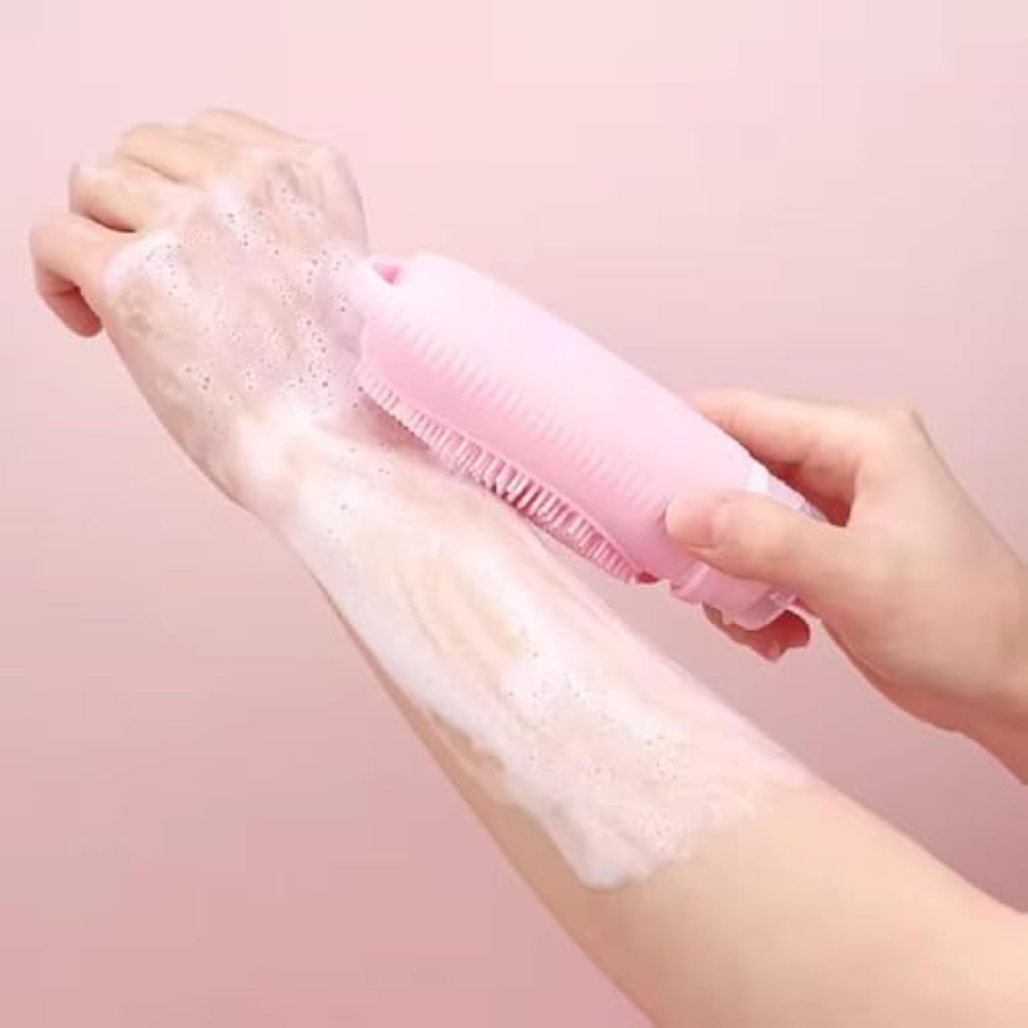 Set of 2 Refillable Squeeze Lotion Bottles with Brush