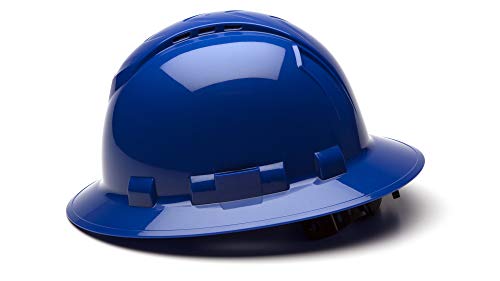 Image of Pyramex Ridgeline Full Brim Hard Hat 4 Point Ratchet Vented
