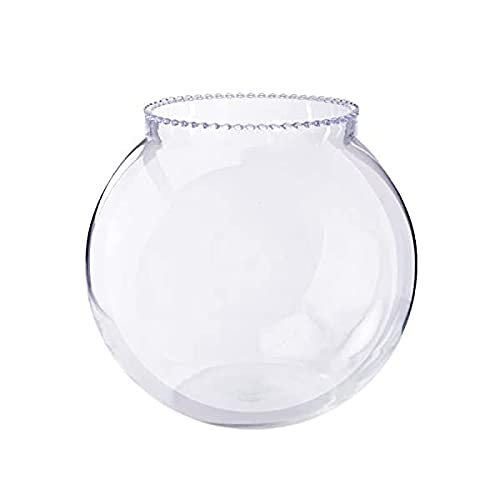SHOBHANA ENTERPRISES Crystal Clear Glass Fish or Terrarium Round Bowl (12 inches) (B08R1PGFYD) Amazon Price History, Amazon Price Tracker