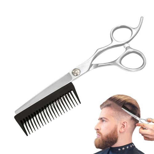 Forbici da Parrucchiere - Forbici per Taglio Capelli,Sfoltitori con Pettine Rimovibile 2-in-1 per Uomini, Donne, Anziani e Bambini - Ideali per Toeletta, Viaggio e Acconciature