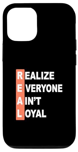 �R�[�����J���[ Everyone Ain't REAL �R�[�����O���t�B�b�N �X�}�z�P�[�X iPhone 12/12 Pro �p