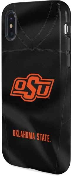 Skinit Pro Phone Case Compatible with iPhone X - Officially Licensed Oklahoma State University Black Jersey Design