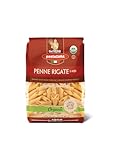 PASTA ZARA - Penne Rigate - Organic - 100% Italian Pasta, Made with Durum Wheat Semolina Flour, Non GMO, Kosher (1 LB. BAG) - Consistently al Dente.