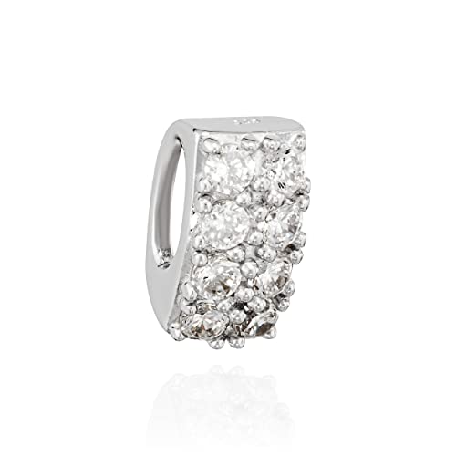 Pendentif zircon blanc NKlaus en argent 925 pour éviter les allergies de peau
