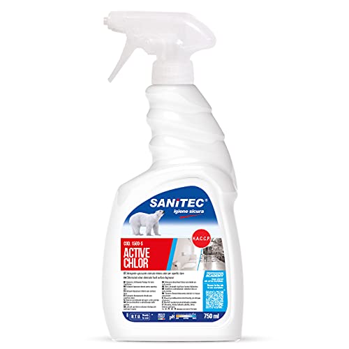 SANITEC igiene sicura Cloro gel Detergente Gel Cloro-Attivo Sgrassante e Igienizzante - 750 ml