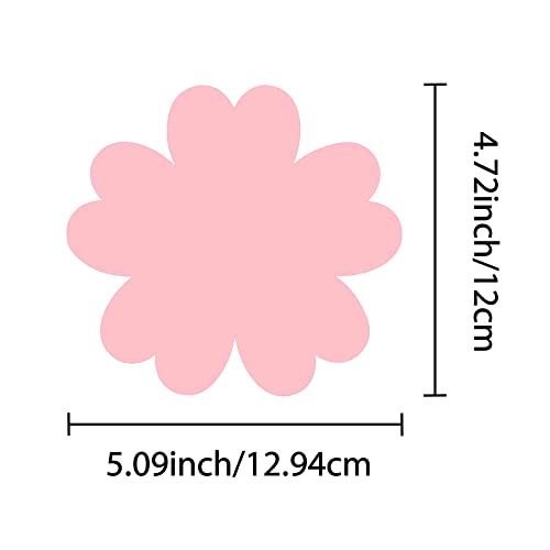80 pcs Petal Shape Cutouts, UNIIDECO Bulletin Board Decorations Cardboard Cut Outs, Classroom Decor Kid Teachers DIY Crafts Projects Supplies, Cardstock Party Decoration for Wall