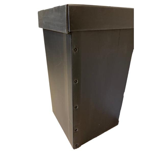 Genérico cubo de basura reciclaje - contenedor de reciclaje 80L, diseño compacto y resistente, apto para interiores y exteriores, fácil montaje, compatible con bolsas de reciclaje, color negro