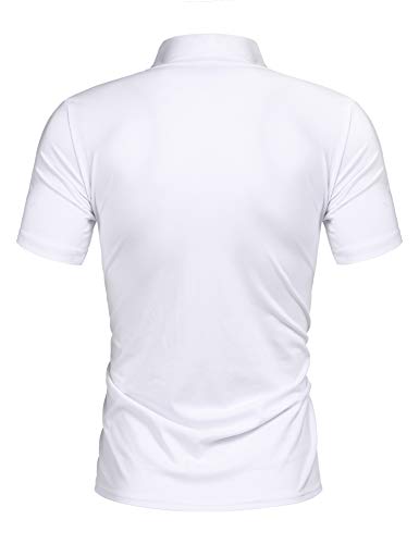 Poriff Mens Casual Turtleneck Mock Neck T Shirt Slim Fit Short Sleeve Summer Basic Tops3