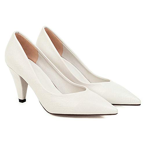 VOKLIN Women's Fashion Pointed Toe Comfy Kitten Low Heels Pumps Slip On Formal Work Office Dress Pump Shoes2