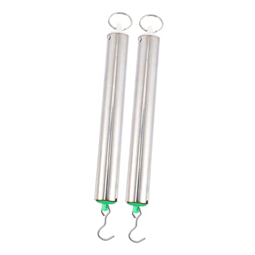 CIYODO 2pcs Spring Dynamometer Portable Crane Scale Tube Spring Scale Physics Spring Scale Math Spring Scale Tubular Hook Scale Portable Spring Lab Dynamometer Tubular Spring Scale Metal