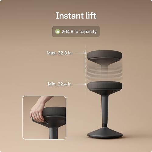 Image of Desktronic Ergonomic Office Chair - Adjustable Desk Chair with Lumbar Support, Headrest, Armrests, Breathable Mesh Back, Height Adjustment, Comfortable Home Office Chair for Long Hours