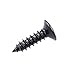 SAPHUE 3MM Electric Guitar Bass Pickguard Screws Pick Guards Scratch Plate Mounting Screws for Fender Strat ST Tele TL Stratocaster Telecaster Gibson LP Les Paul SG Guitar Pack of 50 (Black)