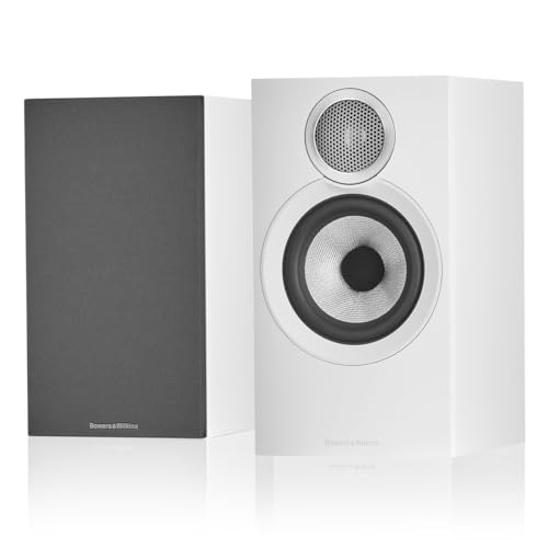 Bowers & Wilkins 607 S3 - Coppia di altoparlanti da scaffale a 2 vie con driver a cono Continuum da 12,7 cm, colore: Bianco