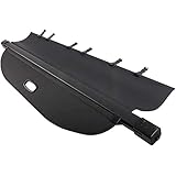 WYMZF Car Retractable Trunk Cargo Shelf Covers, for Ford Everest Endeavour 4Dr SUV 2015-2017 Interior Security Decoratio Rganizer Boot Shield, Auto Accessories