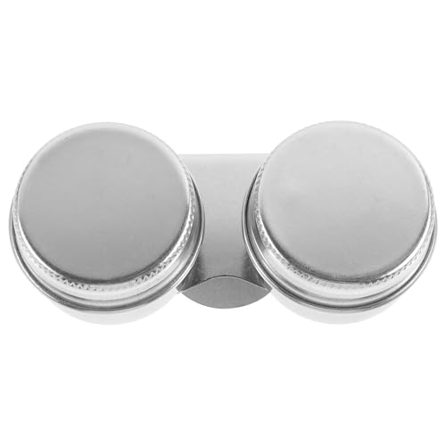 YARNOW Vaso con Doble Compartimento para Pintura de Paleta de Acero Inoxidable Diseño Portátil y Compacto Adecuado para Pintar en Casa