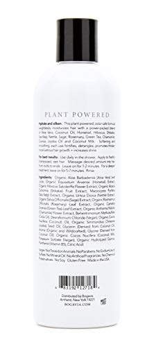 Bogavia Strengthening Conditioner | Hydrates, Softens & Detangles | With Hibiscus, Shikakai, Sea Kelp & Coconut Milk | For Thicker, Smoother, Silky, Healthy Hair | Lightweight & Color Safe | Vegan Haircare For Women And Men | Paraben & Sodium Lauryl Sulfate Free #TOP1